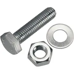 METALFER - Pack Perno Hexagonal Tuerca Golillas Zn G2 38x1 100 Un