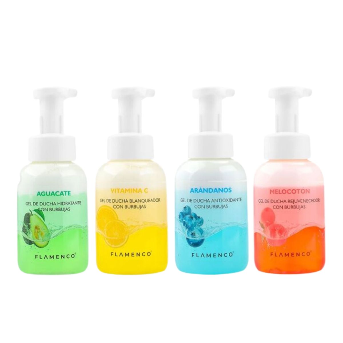 MAX BELLE - Pack 2 Gel de Ducha Hidratante Con Burbujas Surtido