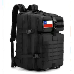 GENERICO - Mochila Tactica Militar 45 Impermeable Negro Liso