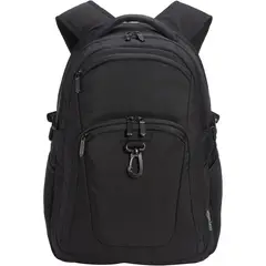 AMAZON BASICS - Mochila para Laptop 15,6 Negra con Varios Compartimentos