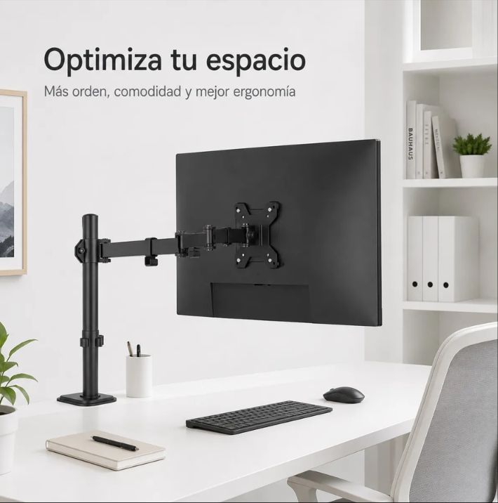 IRM Soporte De Monitor Para Escritorio Brazo Articulado Giratorio 15 A 33 Vesa