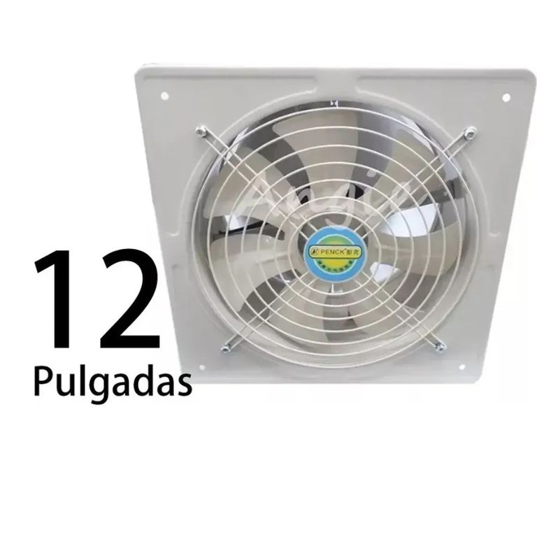 GENERICO Extractor De Aire Industrial 12 Pulgadas 300mm 120w Blanco