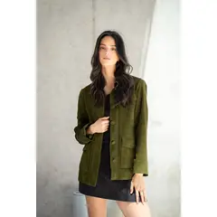 RASTRO STORE - Chaqueta Eclat Gamuza Verde