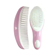 PUMUCKI - Set de Peine y Cepillo para Bebé Rosa