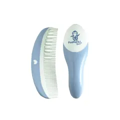 PUMUCKI - Set de Peine y Cepillo para Bebé Celeste