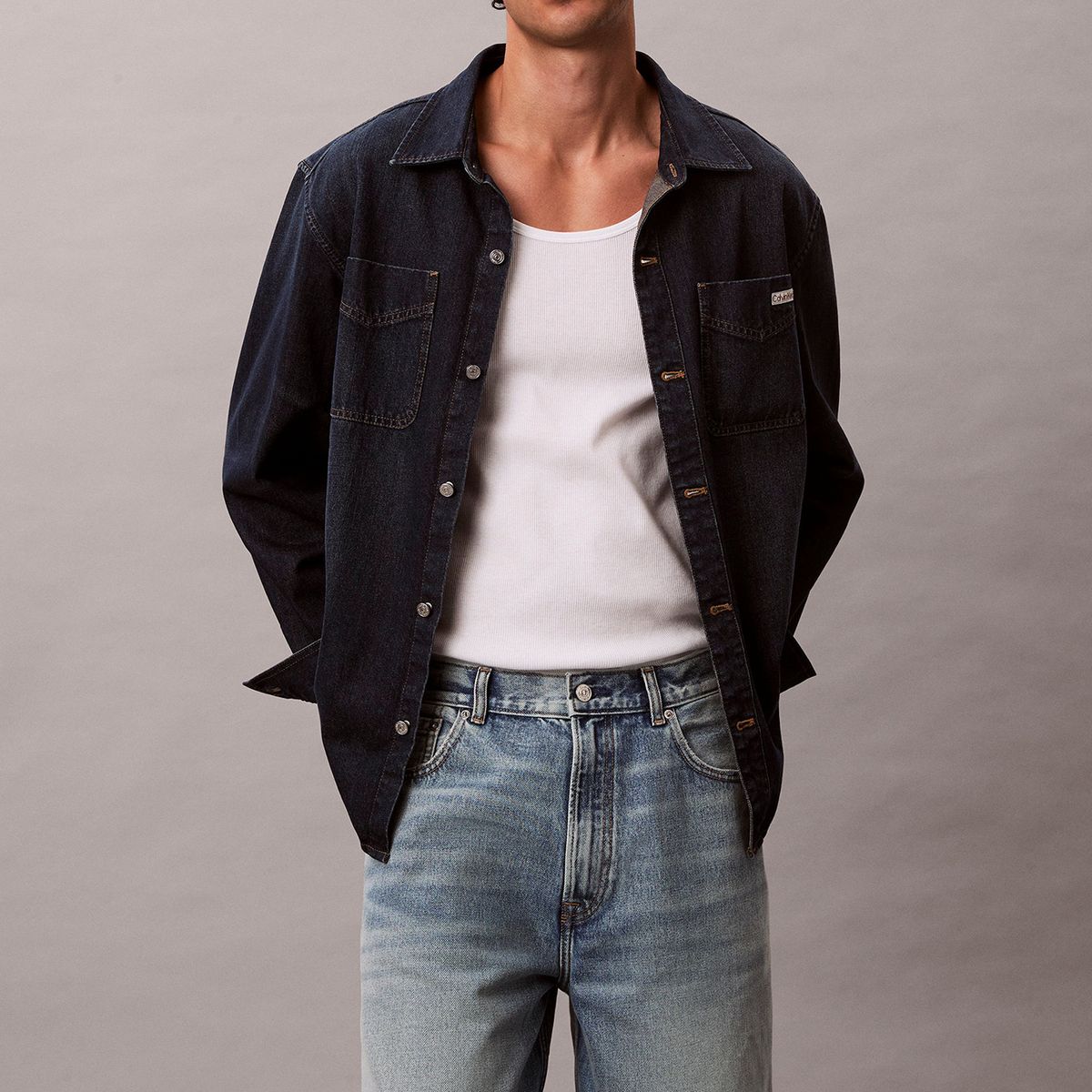 CALVIN KLEIN - Short Denim Vintage 90S Azul Calvin Klein