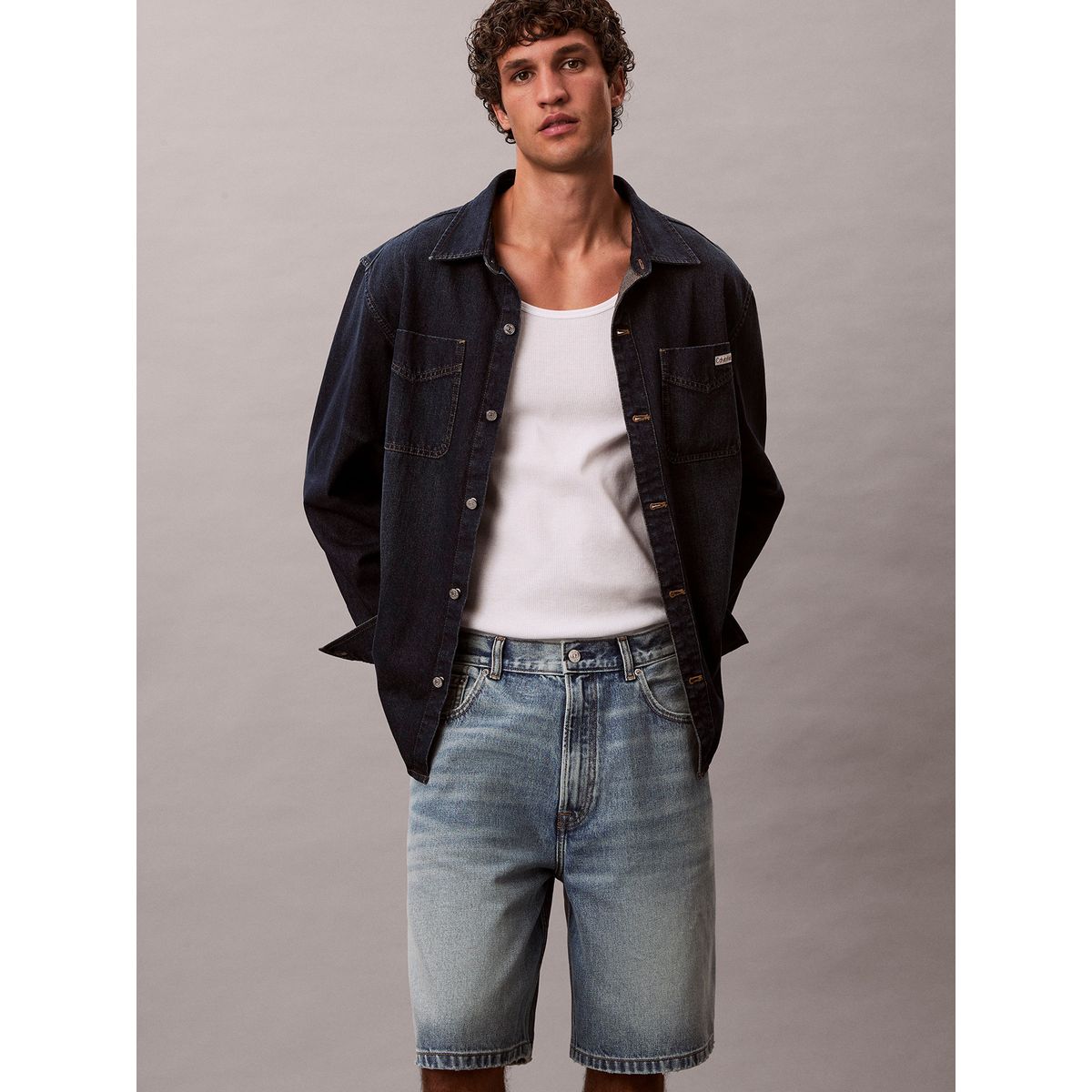 CALVIN KLEIN - Short Denim Vintage 90S Azul Calvin Klein
