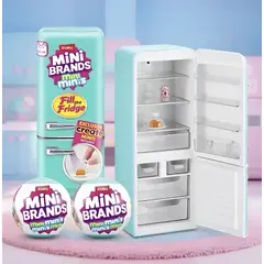 GENERICO - Mini Refrigerador Juguete Con Miniaturas Coleccionables