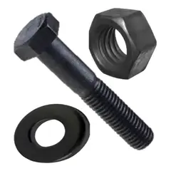 METALFER - Pack Perno Hexagonal Negro Tuerca Golilla G2 14x1 12 100un