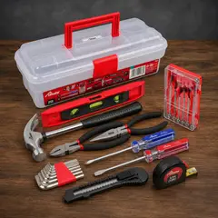 TACTIX - Kit Herramientas Manuales 23 Piezas Multiuso MaletinTactix