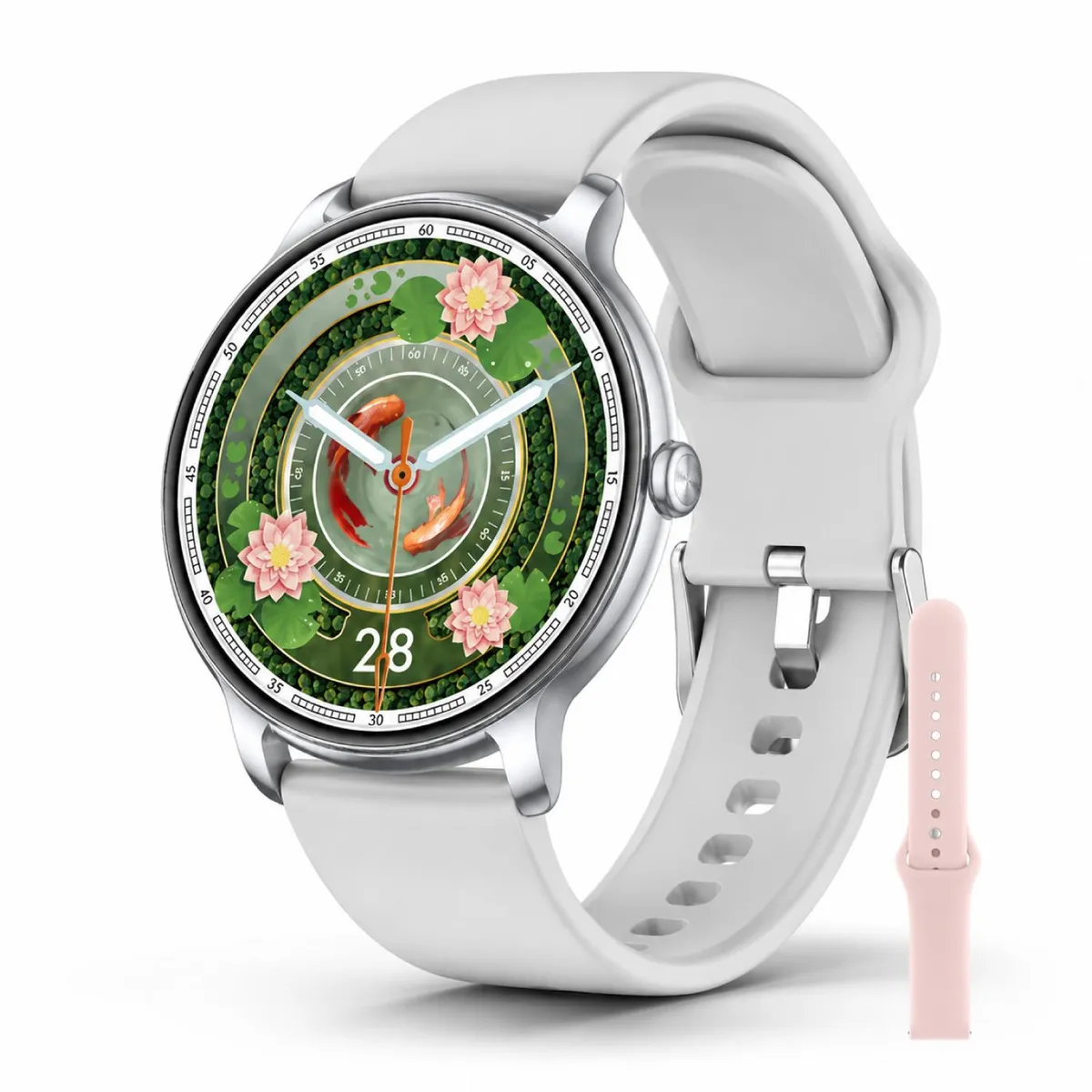 OLSEN - Smartwatch Reloj Inteligente Mujer Olsen AMOLED BT Llamadas - Blanco