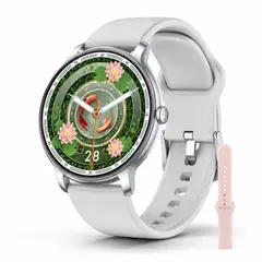 OLSEN - Smartwatch Reloj Inteligente Mujer AMOLED BT Llamadas - Blanco