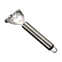 GENERICO - Pela Papas Pelador De Verduras 2 En 1 Inox Destapador Plateado BELUG
