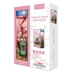 GENERICO - Puzzle 3d Sakura Travel Booknook Iluminado Tonecheer TQ119