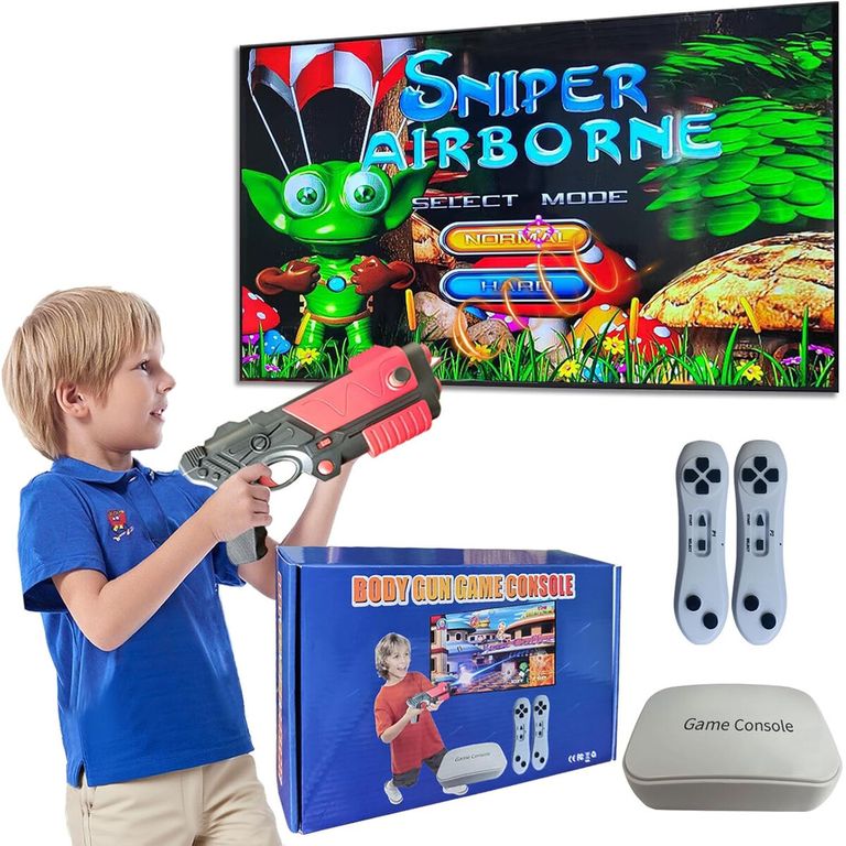 GENERICO Consola Leyoutime 100 Juegos AR Gun 2 Controles Inalambricos