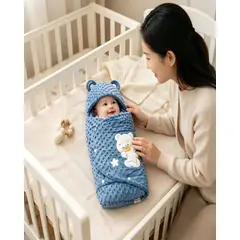 MYLHOGAR - Saco Para Bebe Diseño De Osito Tipo Sobre 0-3 Meses