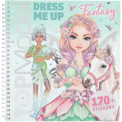DEPESCHE - Cuaderno con calcomanías TOPModel - Dress me up - Diseno vestuario Fantasy con 170 stickers
