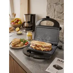 RAF - Tostador Eléctrico 750W Tipo Grill Color negro