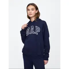 GAP - Polerón Mujer Logo Sin Cierre Azul Marino