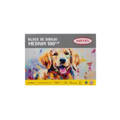 ARTEL - Block de Dibujo Medium 180 1/8 20 Hojas