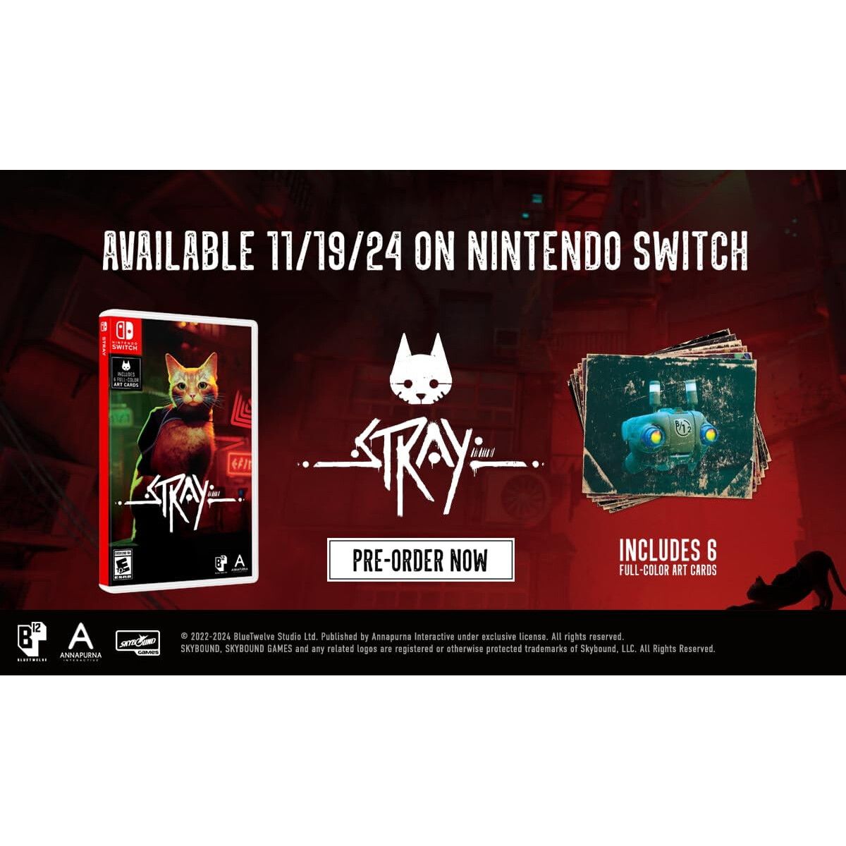 NINTENDO - Stray Nintendo Switch Juego Fasico BlueTwelve Studio