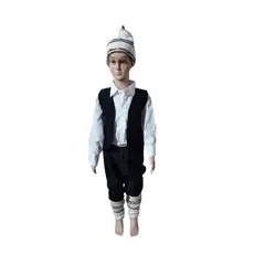 GENERICO - TRAJE TIPICO CHILOTE NIÑO BOLERO, PANTALON, GORRO Y POLAINA