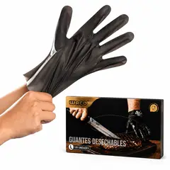 GENERICO - Guantes Desechables Comida Cocina Hogar 100 Piezas Talla L