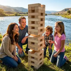 GENERICO - Juego De Mesa Jenga Grande Xl En Caja + Bolso De Regalo