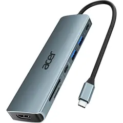 ACER - Hub USB C 7 en 1 HDMI 4K 100W PD para Laptop