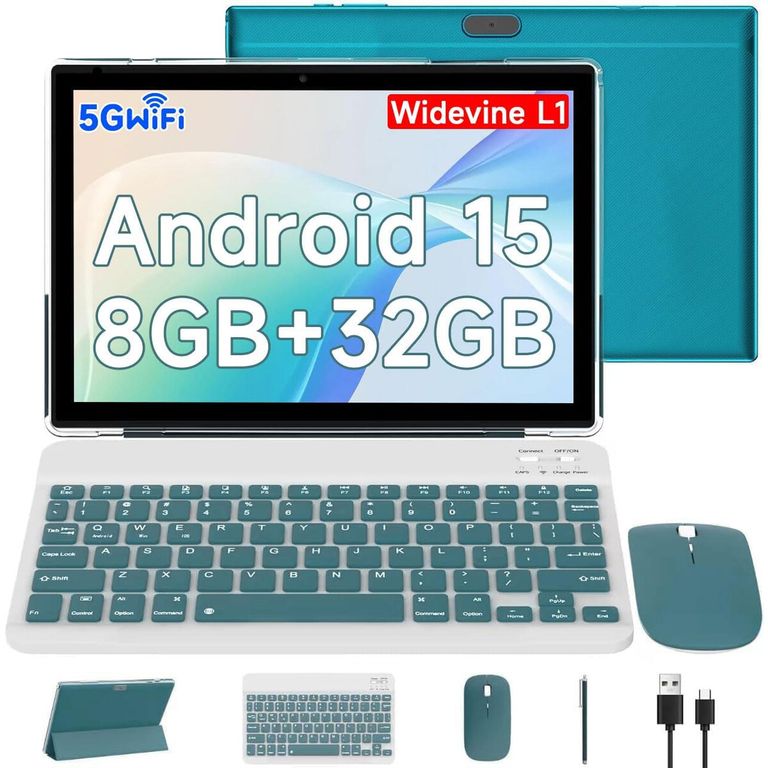 GENERICO Tablet CUPEISI YQ10S Pro 10.1 Android 15 8GB 32GB Teclado