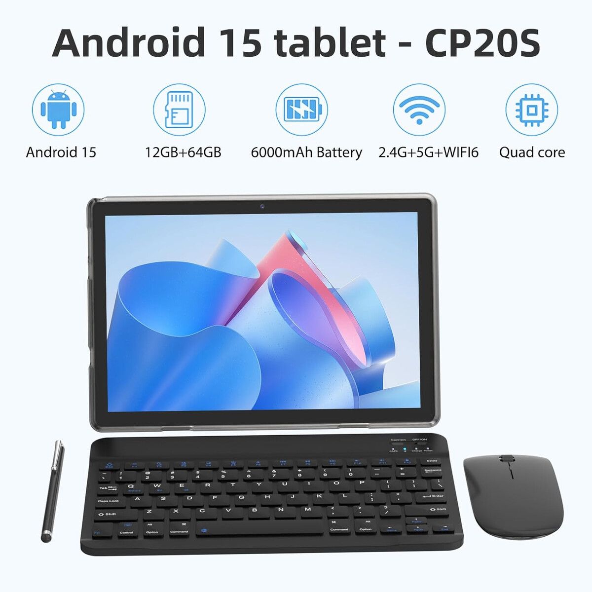 GENERICO - Tablet HOTTABLET CP20S 10 Android 15 12GB RAM 64GB