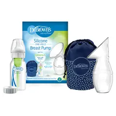 DR BROWN'S - Extractor de Leche Manual 1 Pieza con Mamadera Estándar 120ml (con bolso) Dr. Brown´s