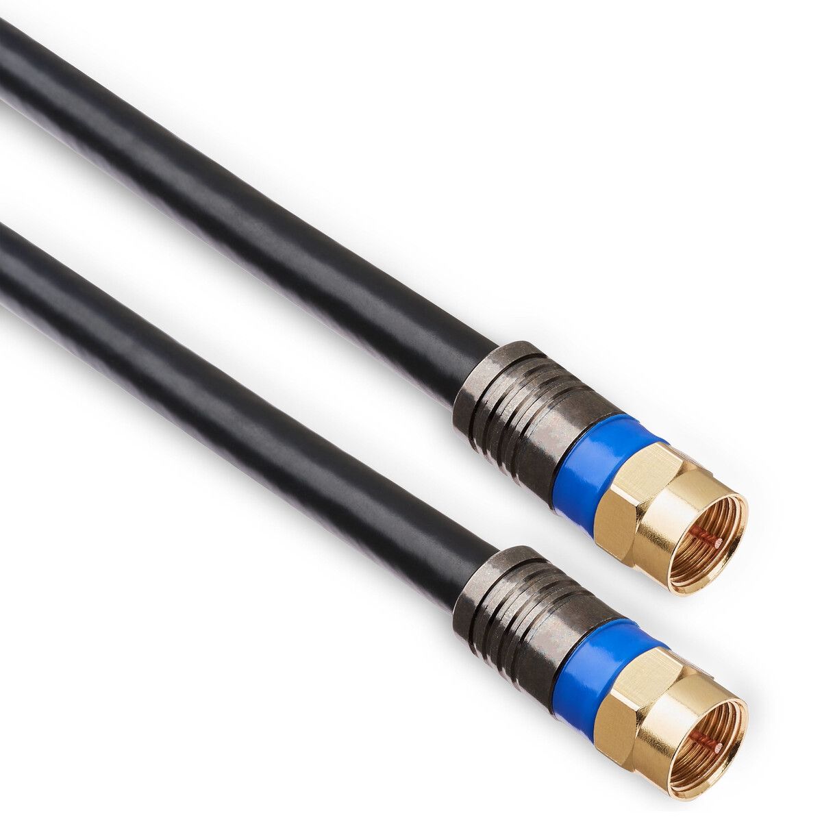 ONN - Cable coaxial onn 1.8 m Quad Shield conectores dorados