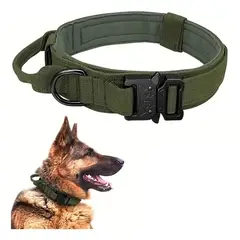 DEFENSOR FOREVER - Collar Táctico, Para Perros Reforzado Ajustable Talla XL Medida de cuello entre 50 A 62 CM.