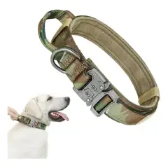 DEFENSOR FOREVER - Collar Táctico, Para Perros Reforzado Ajustable Talla XL Medida de cuello entre 50 A 62 CM.