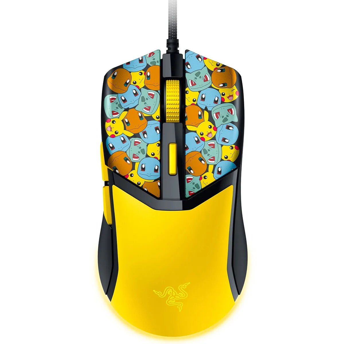 RAZER - Mouse Gamer Razer Cobra Pokemon Amarillo Cableado 6Botones