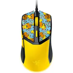 RAZER - Mouse Gamer Cobra Pokemon Amarillo Cableado 6Botones