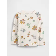 GAP - Polera Toddler Niño Manga Larga Graficas Beige
