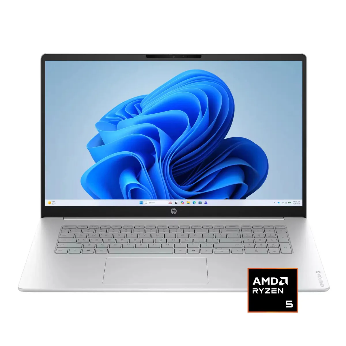HP - Notebook HP OmniBook 3 17.3 Ryzen 5 8GB 512GB Glacier Silver