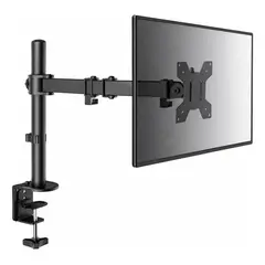 IRM - Soporte Base Monitor Escritorio Brazo Ergonomico Movimiento Completo Ajustable Pantallas