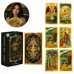 UMEXUS - Mazo De Tarot Rider-waite Edición Dorado Premium 78 Cartas