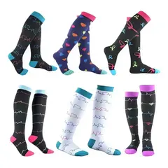 AMBM SHOP - Pack 6 Pares Medias Compresivas Calcetines Compresión L-xl36-41