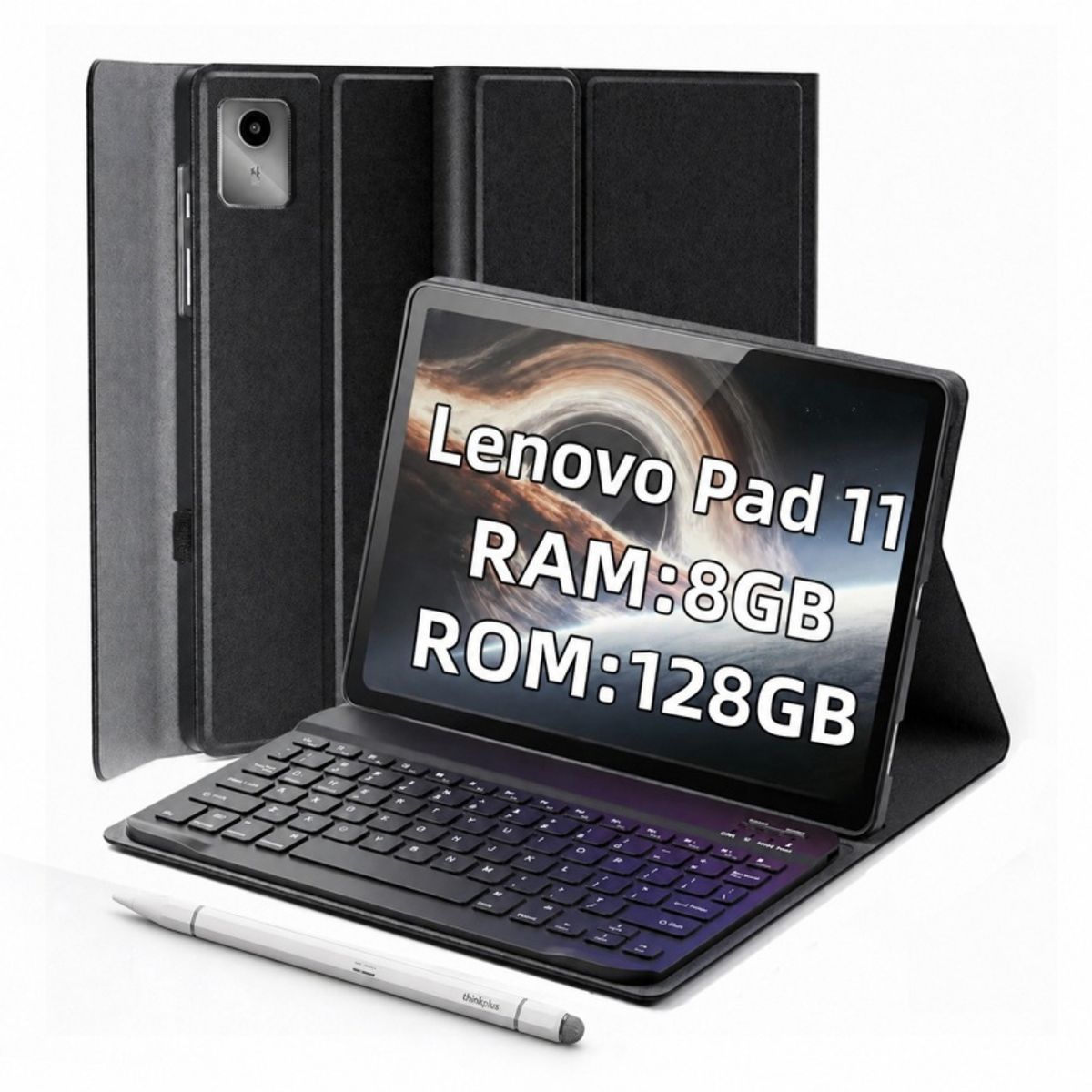LENOVO - Tablet Lenovo Pad 11 8GB+128GB WiFi 11” Gris Incluye teclado y lápiz óptico