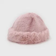 TOPBABY - Gorro Ruso Peludo de Invierno Mujer Rosado