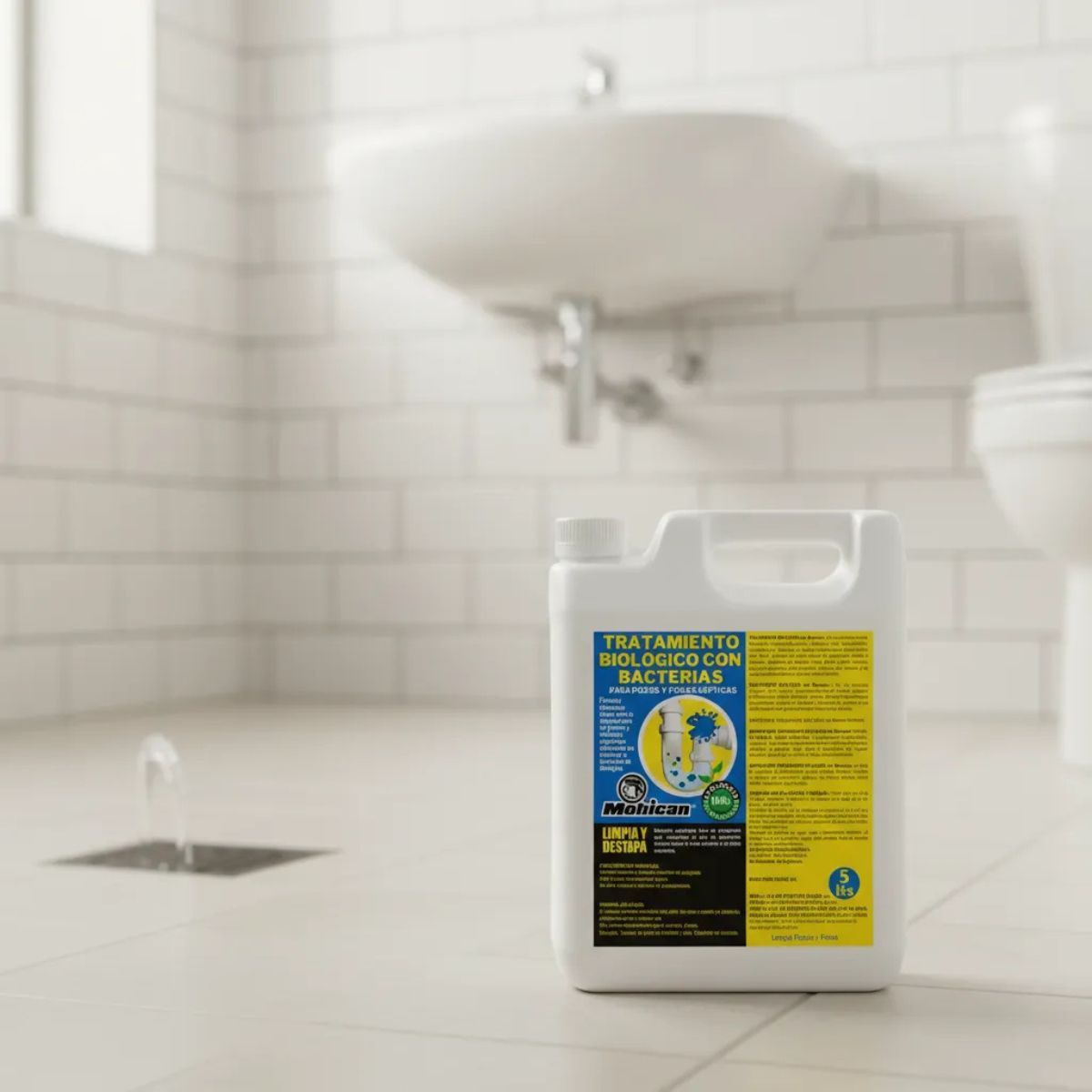 MOHICAN - Tratamiento Biológico Bacterias Fosa Séptica 5 Lt Mohican