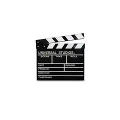 GENERICO - Claqueta De Cine Decorativa Universal Studios Grande Negra