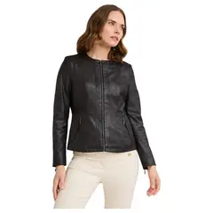 LORENZO DI PONTTI - Casaca Suede Mujer Negro
