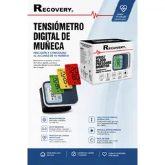 RECOVERY - Tensiómetro Digital de Muñeca Monitor de Presión Arterial con Indicador OMS 398 Memorias