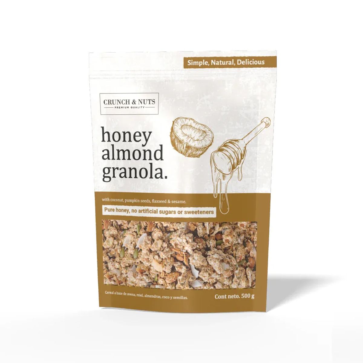 CRUNCH AND NUTS - Granola Almendra Miel Crunch & Nuts 500 g
