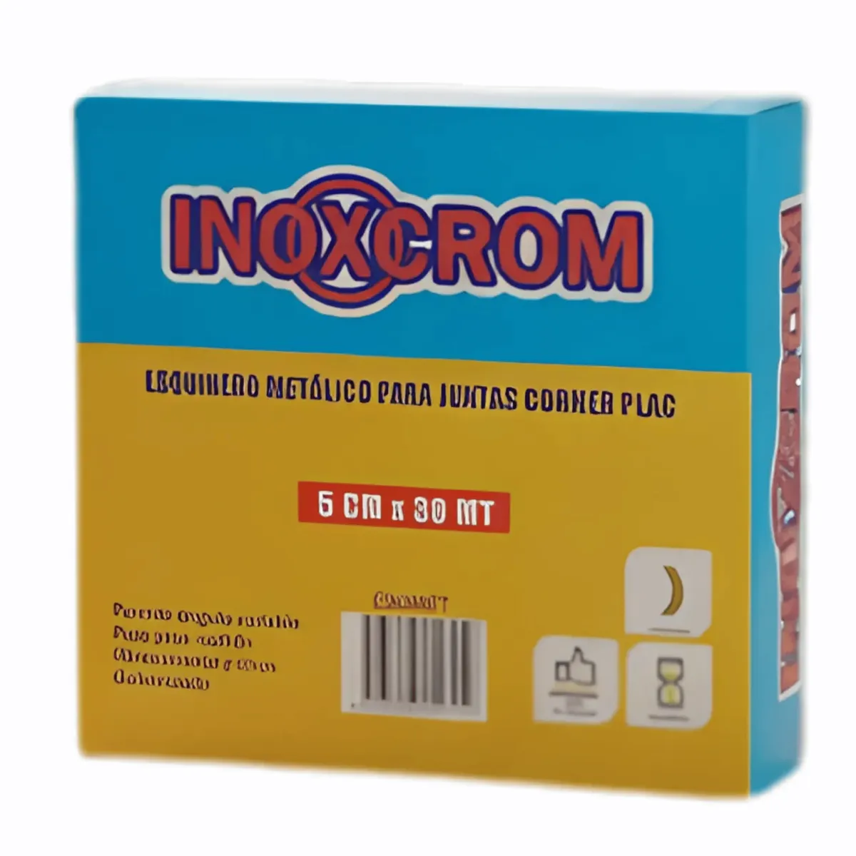 Esquinero Metalico Juntas Corner Plac 5cm X 30mt Inoxcrom, marca INOXCROM - Foto Principal